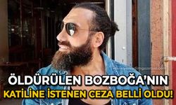 Abdürrahim Bozboğa'yı bıçaklayarak öldüren sanık için istenen ceza belli oldu