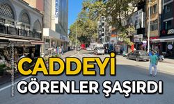 Caddeyi görenler şaşırdı