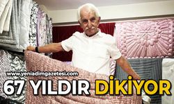 67 yıldır yorgan dikiyor