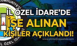 İl Özel İdare'ye işe alınanların isimleri belli oldu