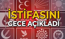 İstifasını gece açıkladı