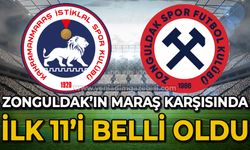 Kahramanmaraş-Zonguldakspor FK maçının ilk 11'leri belli oldu