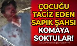 Çocuğu ormana götürüp taciz eden şahsı fark edip dövdüler!