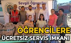 Öğrencilere ücretsiz servis imkanı