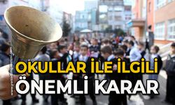 Okullar ile ilgili önemli karar