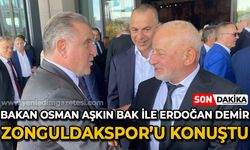 Gençlik ve Spor Bakanı Osman Aşkın Bak ile Erdoğan Demir Zonguldakspor'u konuştu