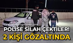 Polis ekibine silah çekip tehditler savurmuşlardı: Tekrar gözaltına alındılar