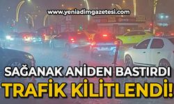 Zonguldak aniden bastıran sağanak yağışla kilitlendi: Trafik kilitlendi, vatandaş adım atamadı!