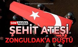 Zonguldak'a şehit ateşi düştü!