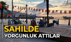 Sahilde yorgunluk attılar