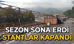 Sezon sona erdi, stantlar kapandı