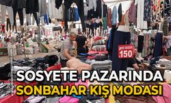 Sosyete pazarında sonbahar kış modası