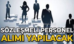 Sözleşmeli personel alınacak: Başvurular başlıyor