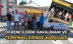 BEUN, öğrencilerini havalimanı ve otobüs terminallerinde karşıladı