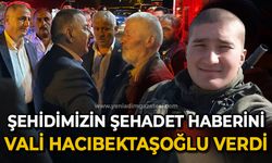 Şehit Ömer Eroğlu'nun şehadet haberini Vali Osman Hacıbektaşoğlu verdi