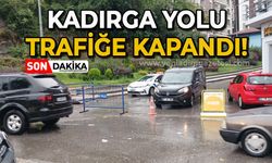 Kadırga yolu trafiğe kapandı!