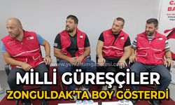 Milli Güreşçiler Zonguldak'ta boy gösterdi