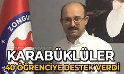 Karabüklüler 40 öğrenciye destek verdi