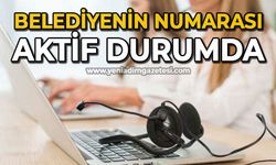 Belediyenin numarası aktif durumda