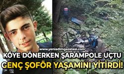 Köye dönerken şarampole uçtu: Genç şoför yaşamını yitirdi!