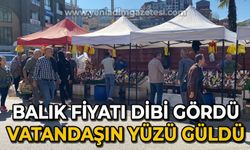 Balık fiyatı dibi gördü, vatandaşın yüzü güldü