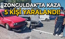 Zonguldak'ta trafik kazası: 5 kişi yaralandı