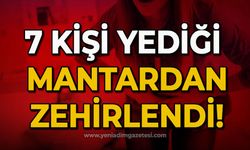 7 kişi yediği mantardan zehirlendi