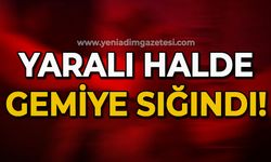 Yorgun düştü, yaralı halde gemiye sığındı!