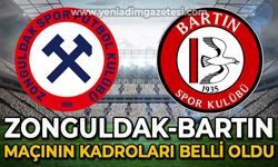 Zonguldakspor - Bartınspor maçının ilk 11'i belli oldu