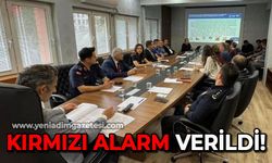 'Kırmızı Alarm’ aşırı yağışlara karşı acil toplantı yapıldı