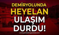 Demiryolunda heyelan: Ulaşım durdu