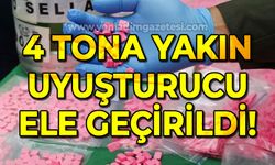 4 tona yakın uyuşturucu ele geçirildi