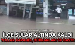 Dükkanları su bastı: Esnaf mağdur