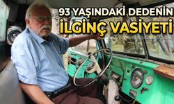 93 yaşındaki Dursun Dede'nin ilginç vasiyeti