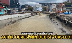 Acılık Deresi'nin su seviyesi yükseldi