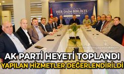 AK Parti heyeti toplandı: Köylerde yapılan hizmetler değerlendirildi