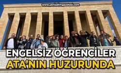 Engelsiz öğrenciler Atatürk'ün huzurunda