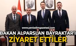 Bakan Alparslan Bayraktar'ı ziyaret ettiler