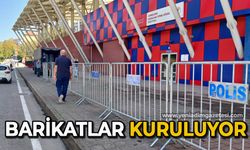 Stadyum çevresine barikatlar kuruluyor