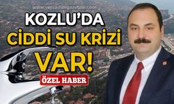 Kozlu'da ciddi su problemimiz var