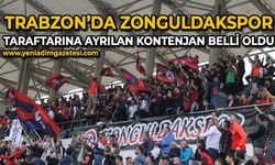 Trabzon’da Zonguldakspor taraftarına ayrılan kontenjan belli oldu