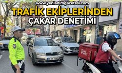 Trafik ekipleri çakar denetimi yaptı