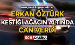 Erkan Öztürk, kestiği ağacın altında can verdi