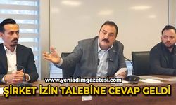 Şirket izin talebine cevap geldi