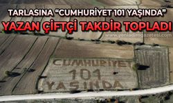 Çiftçi, Cumhuriyet'in 101. yılını böyle kutladı