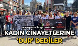 Kadın cinayetlerine 'Dur' dediler