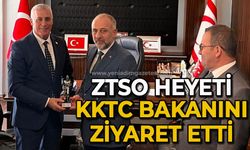 ZTSO heyeti Bakan Olgun Amcaoğlu'nu ziyaret etti