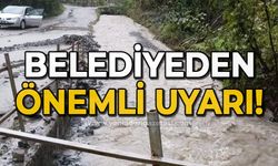 Belediyeden önemli uyarı