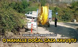 O mahalle doğal gaza kavuştu