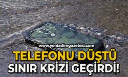 Telefonu denize düşen genç kız sinir krizi geçirdi